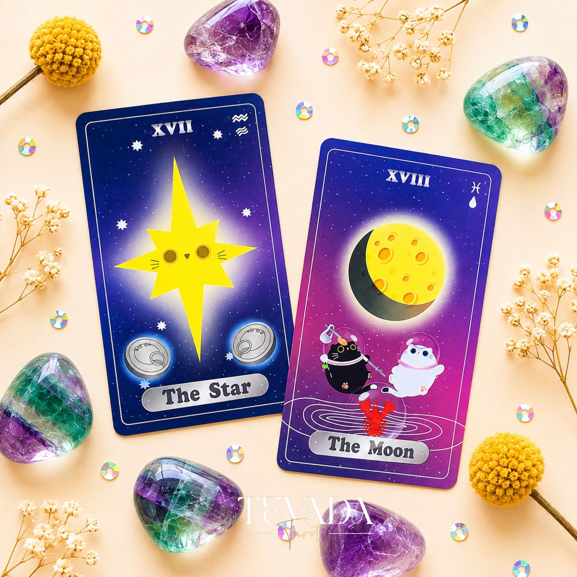UniverCat Tarot celestial feline tarot deck for gentle daily reflection