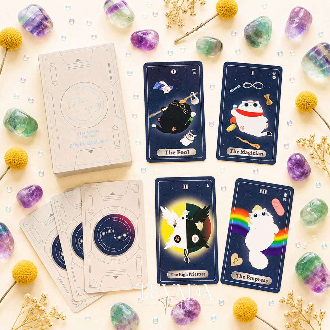 UniverCat Tarot celestial feline tarot deck for gentle daily reflection