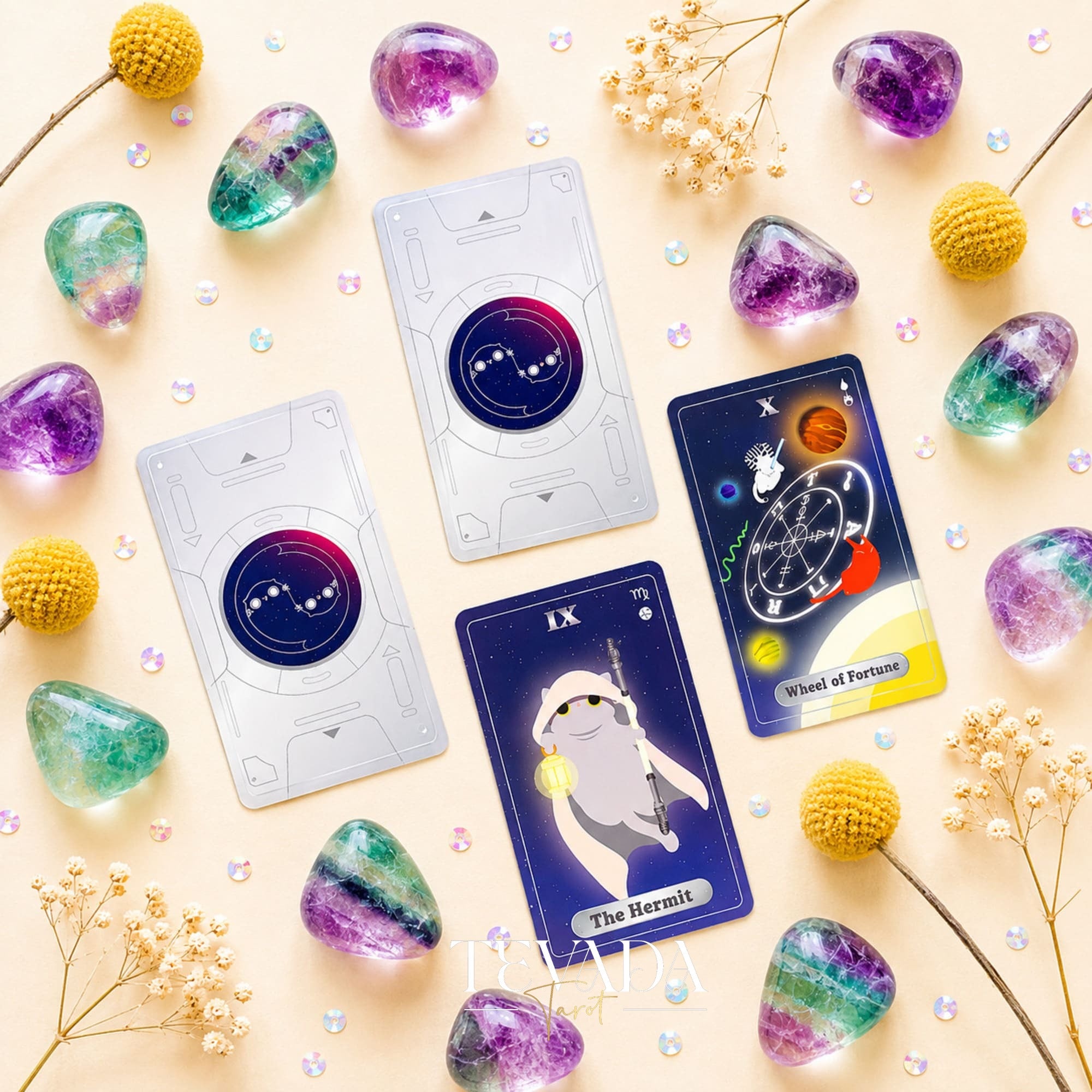 UniverCat Tarot celestial feline tarot deck for gentle daily reflection