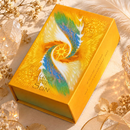 Uno with the Sun Tarot Luxe Radiant Edition, whimsical pastel tarot art for self-reflection and inner light