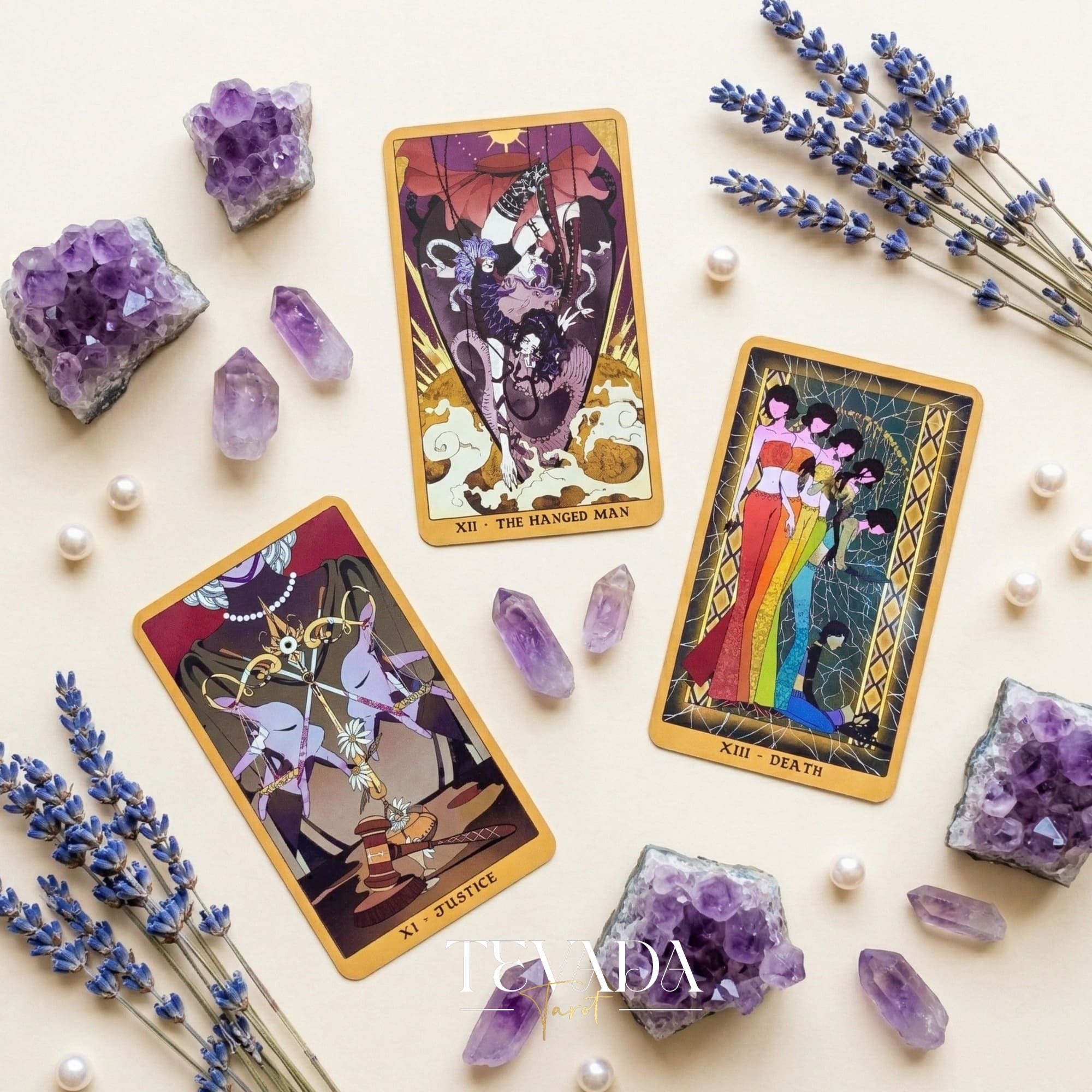 Vital Ruins Chronicle Tarot Deck whimsical retro Indie Tarot Deck for shadow work and deep self-reflection.
