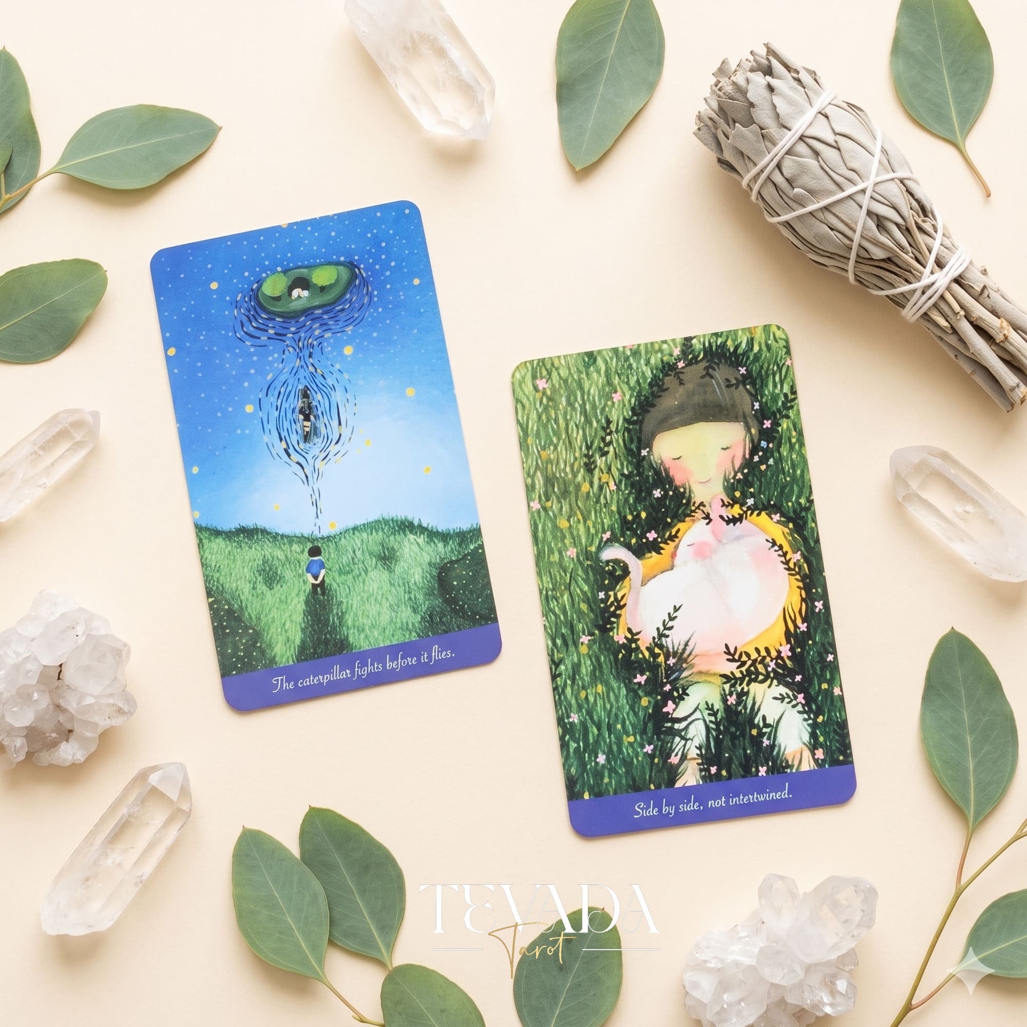When I Was Young Oracle surreal cartoon Oracle Cards for inner child reflection