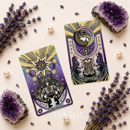 Whisper of Finale Tarot Deluxe dark Gothic Indie Tarot Deck for shadow work readings
