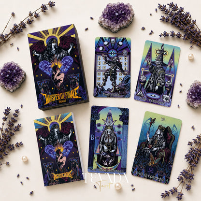 Whisper of Finale Tarot Deluxe dark Gothic Indie Tarot Deck for shadow work readings