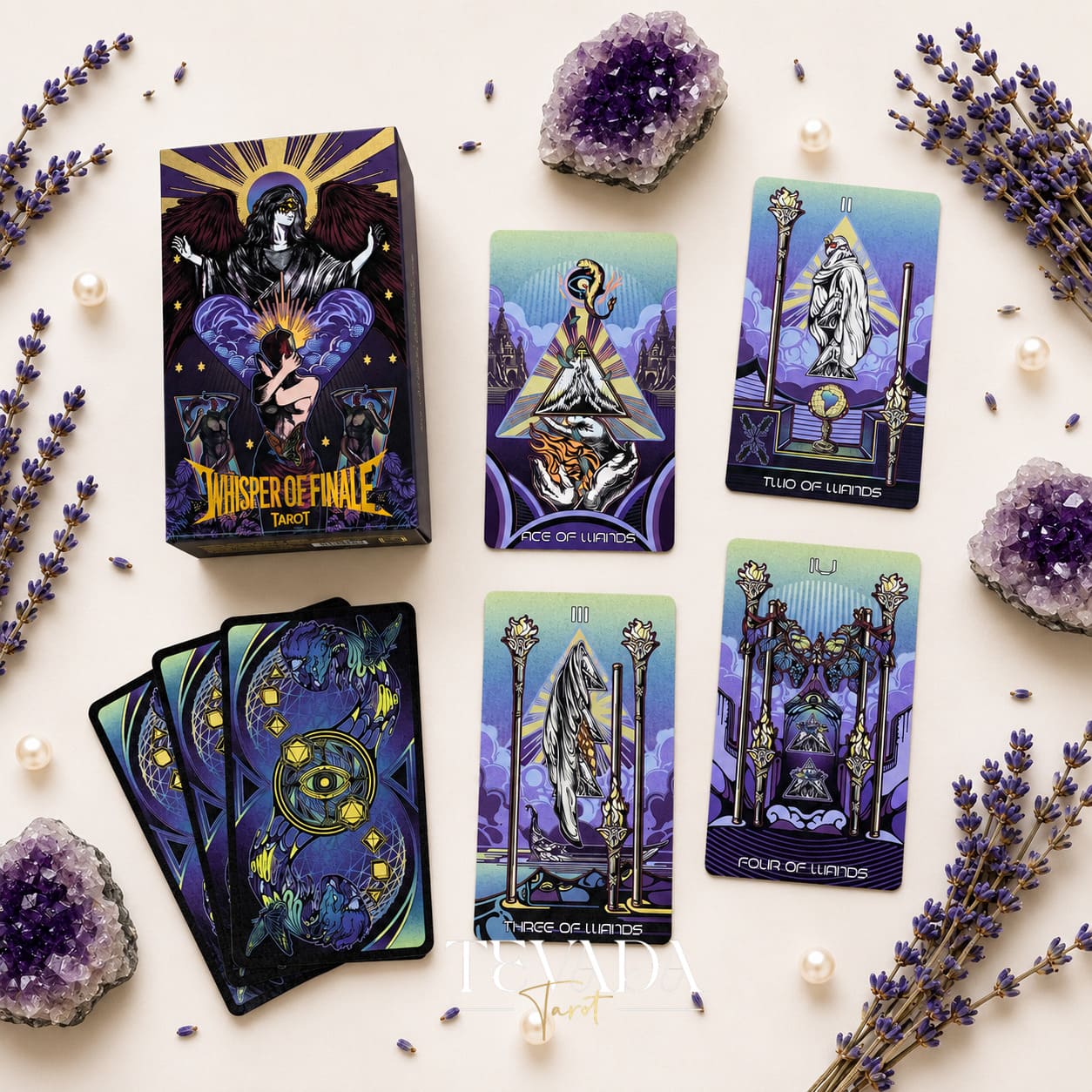 Whisper of Finale Tarot Deluxe dark Gothic Indie Tarot Deck for shadow work readings