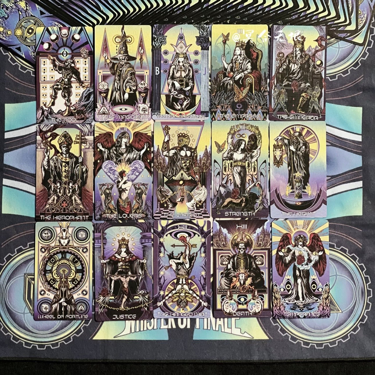 Whisper of Finale Tarot Deluxe dark Gothic Indie Tarot Deck for shadow work readings