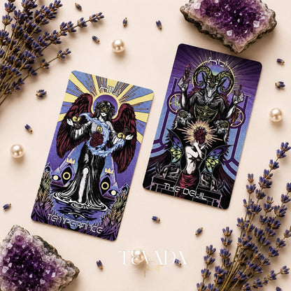 Whisper of Finale Tarot Deluxe dark Gothic Indie Tarot Deck for shadow work readings