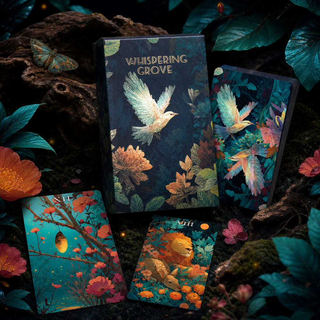 Whispering Grove - Realm of Living Beings Tarot LIMITED Edt woodland cards for reflective readings