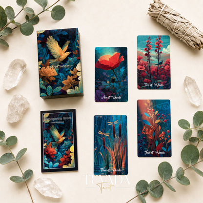 Whispering Grove - Realm of Living Beings Tarot LIMITED Edt woodland cards for reflective readings