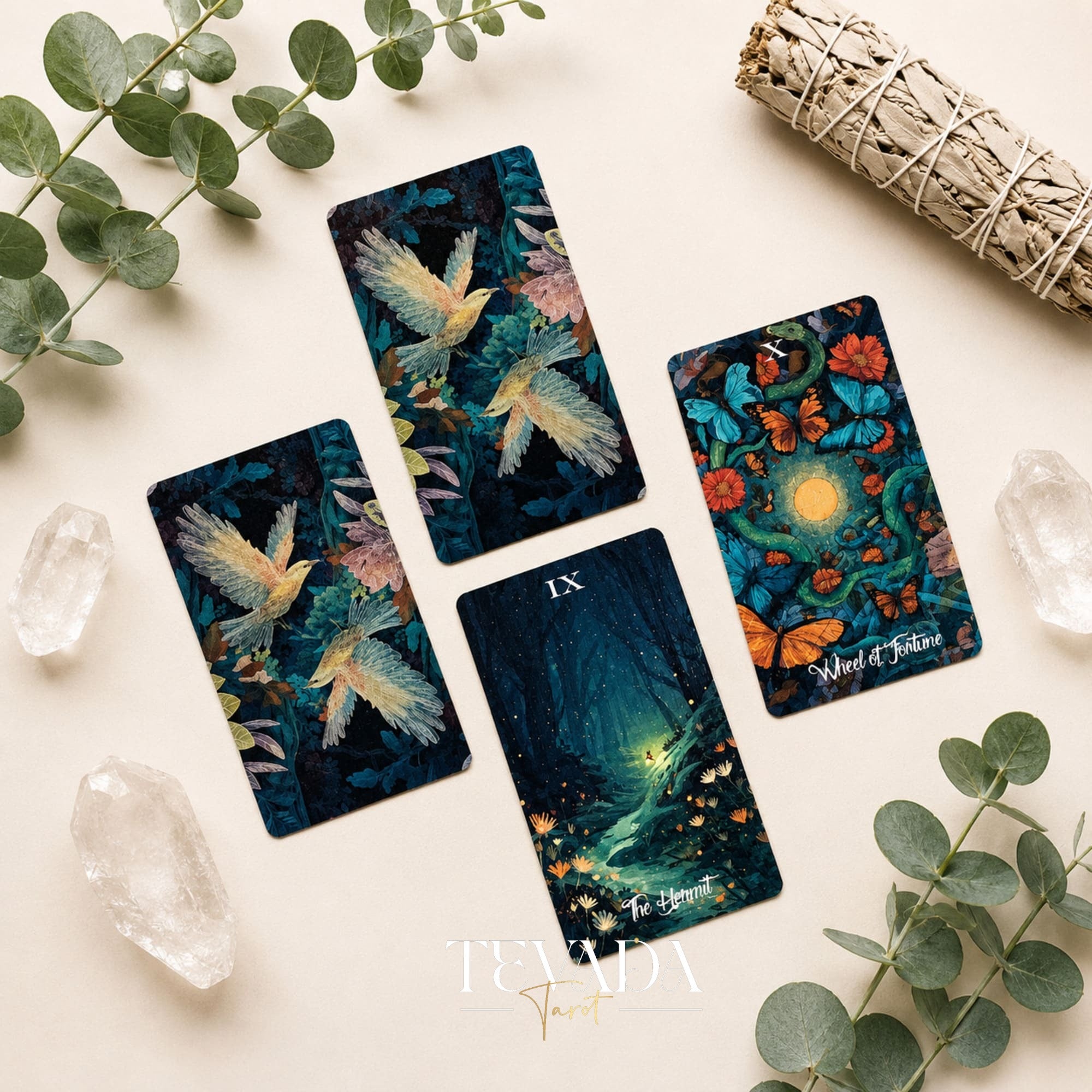 Whispering Grove - Realm of Living Beings Tarot LIMITED Edt woodland cards for reflective readings