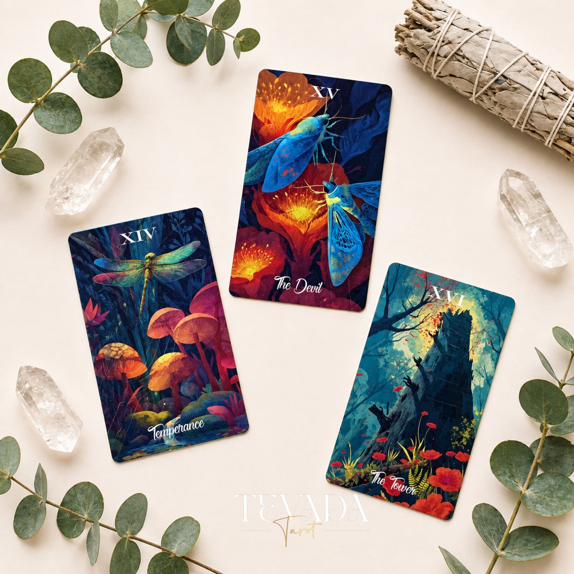 Whispering Grove - Realm of Living Beings Tarot LIMITED Edt woodland cards for reflective readings