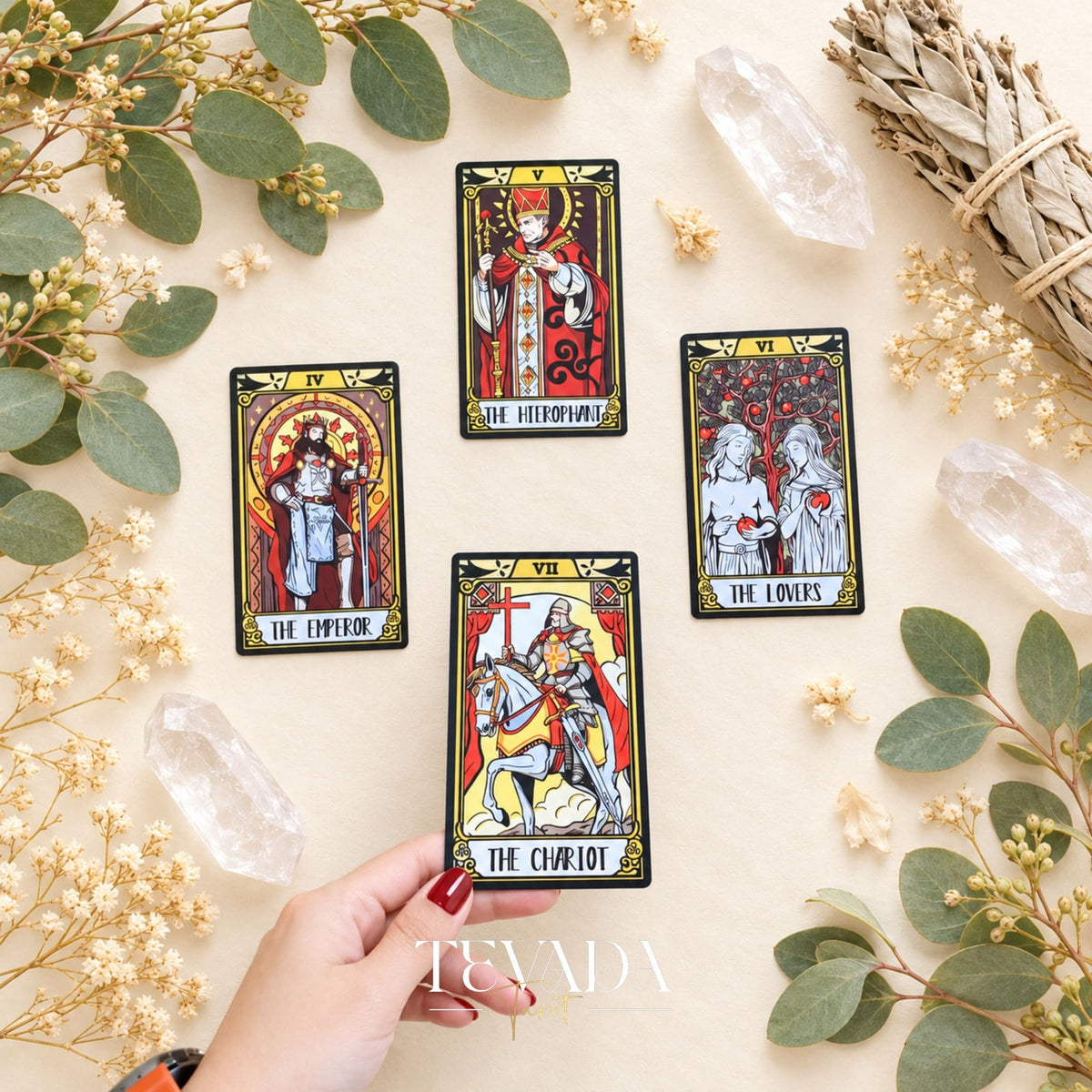 Windmill Flag Tarot medieval storybook Indie Tarot Deck for mythic reflection
