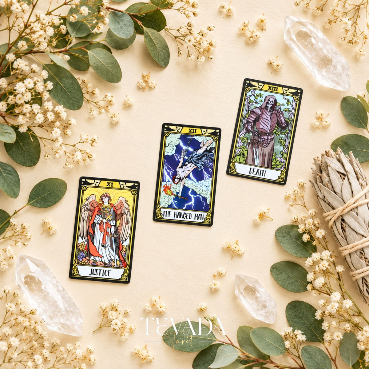 Windmill Flag Tarot medieval storybook Indie Tarot Deck for mythic reflection