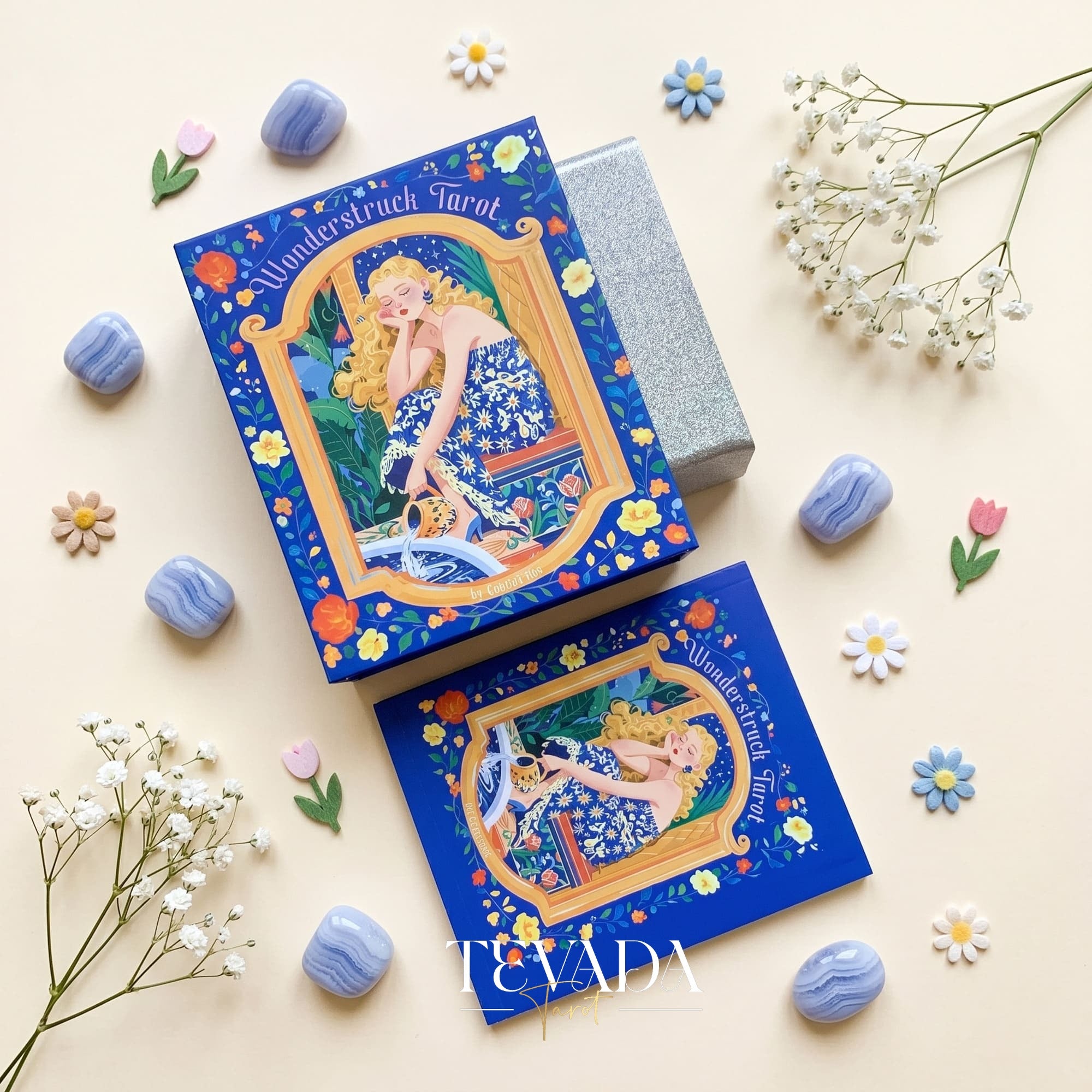 WonderStruck Tarot Deck vibrant feminine indie tarot deck for everyday empowerment and grounded daily reflection.