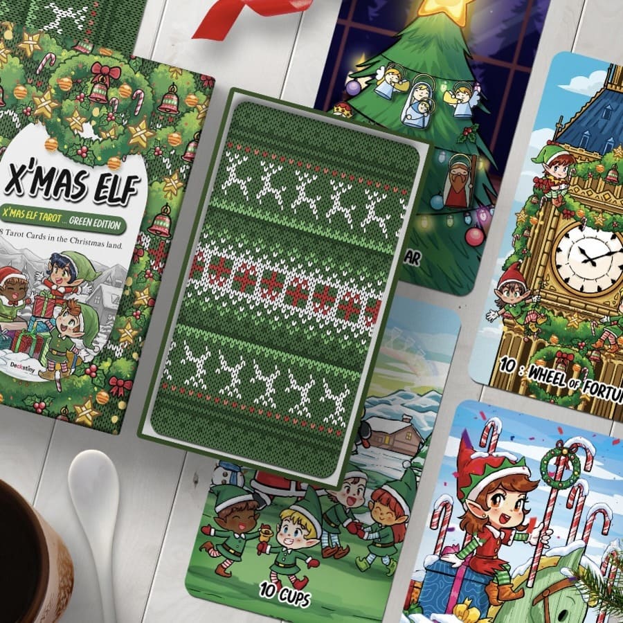 Perfect Christmas gift for your loved one or yourself. Enter the magical world of Christmas Land for a full tarot reading with Santa and his elves. Xmas Elfs will provide insight into your future, draw your tarot cards and consult the magic eight ball. 