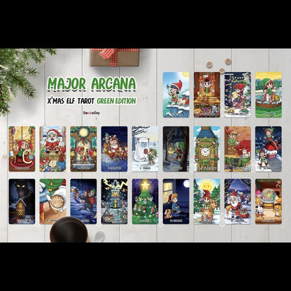 Perfect Christmas gift for your loved one or yourself. Enter the magical world of Christmas Land for a full tarot reading with Santa and his elves. Xmas Elfs will provide insight into your future, draw your tarot cards and consult the magic eight ball. 