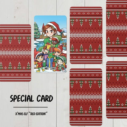 【Ship by Dec 10】Xmas Elf Tarot RED