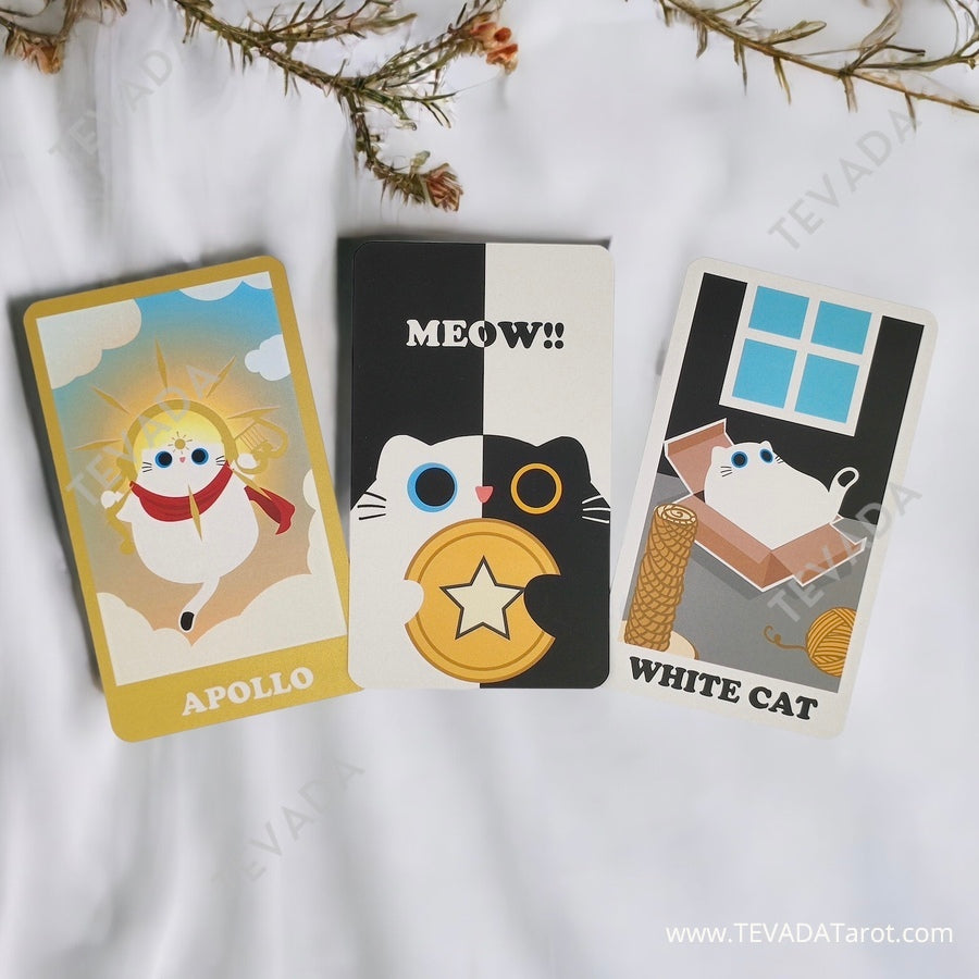 Get ready to be whisked away to a world of magic and wonder with YinYang the Cat Tarot - a playful and enchanting deck that combines the mysticism of tarot with the whimsy of cats.