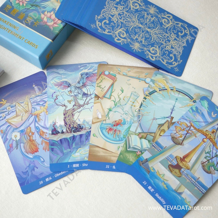 Experience a unique twist on the classic tarot deck with our beautifully illustrated Chinese Style Oracle Cards. Embark on a journey of self-discovery today.
